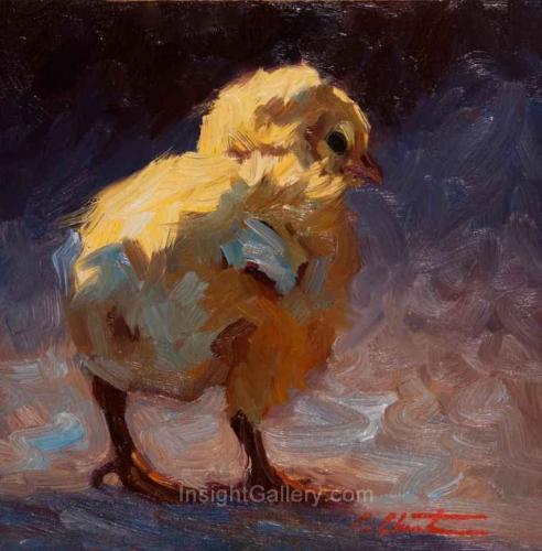 Bashful Chick by Cheri Christensen